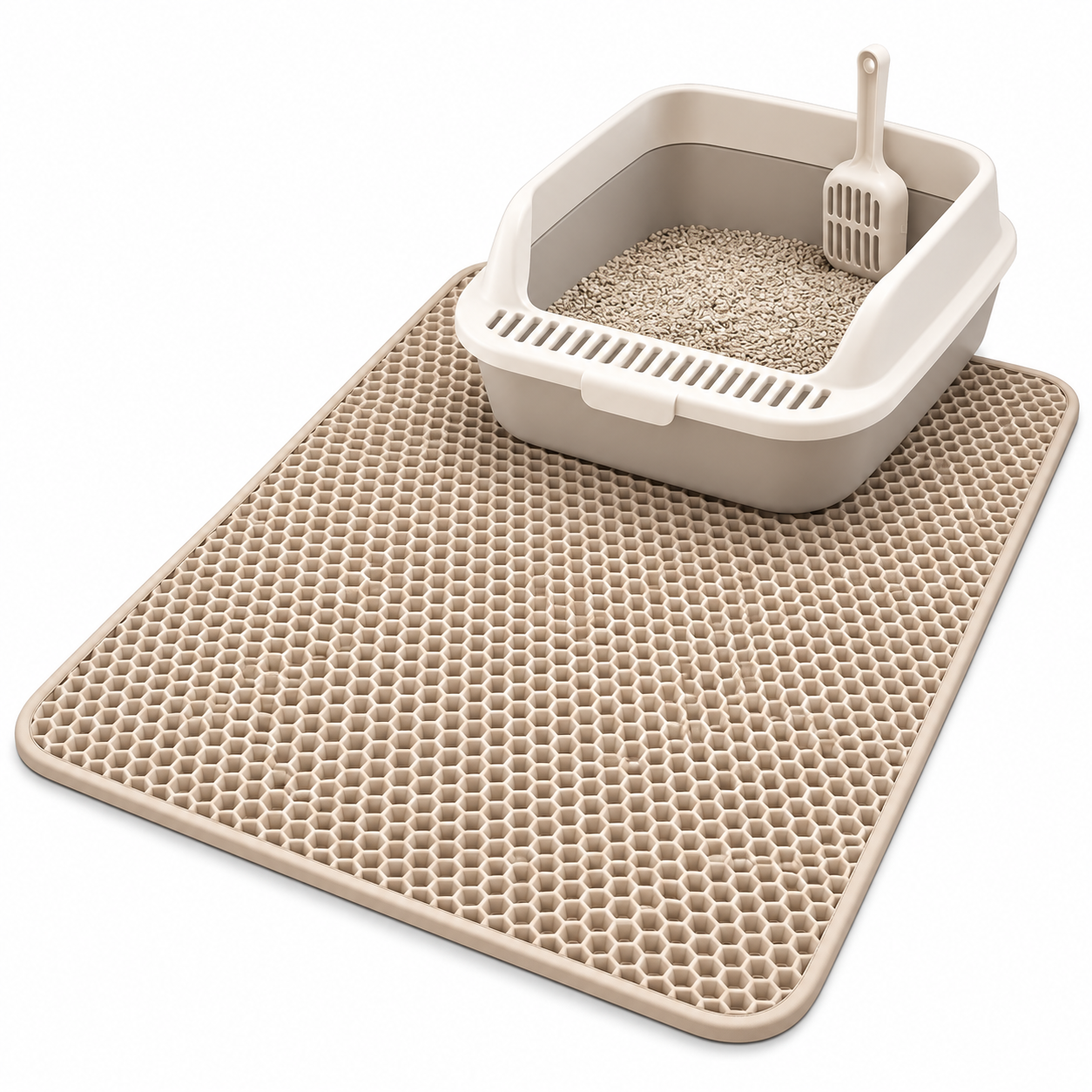 Tapis Anti-Litière Câlino – Double Couche Imperméable pour Chat