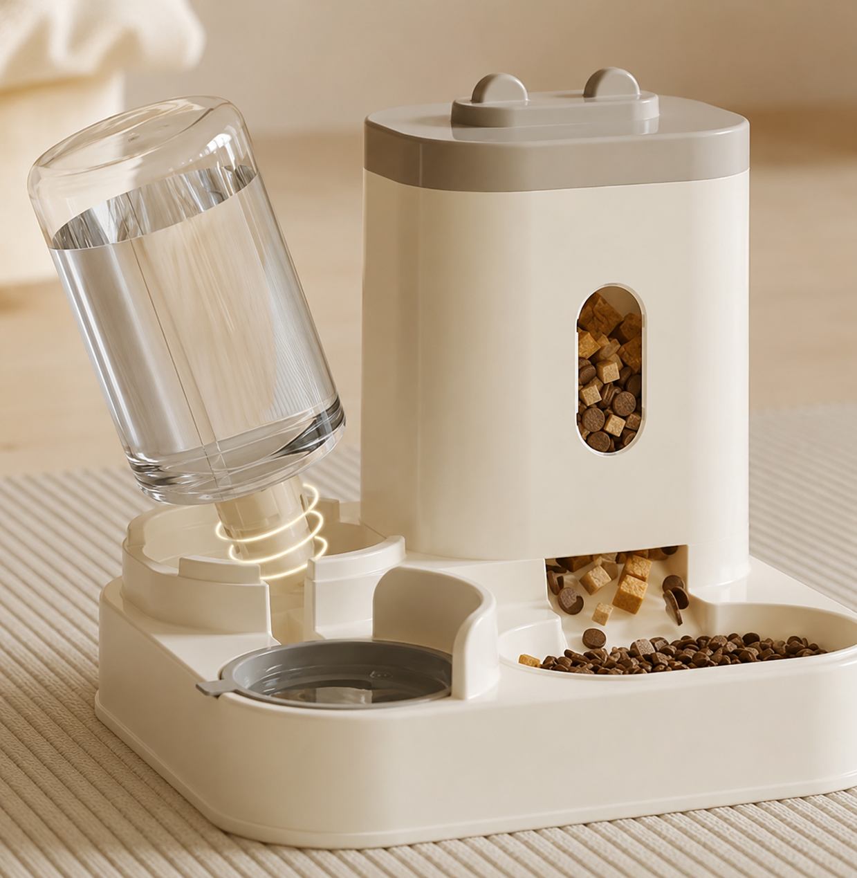 Distributeur Automatique Câlino – Nourriture et Eau pour Chien et Chat