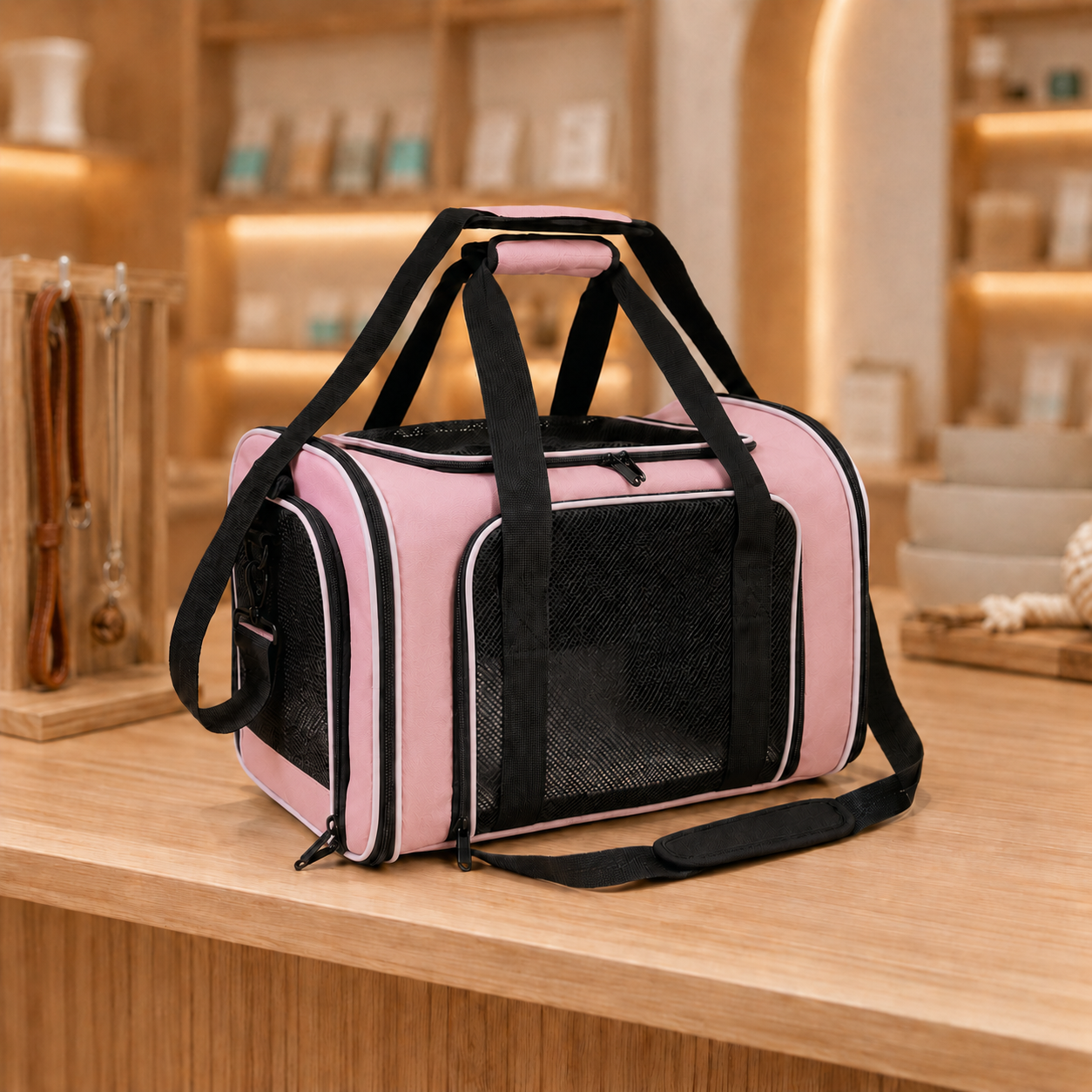 Cage de Transport Pliable Câlino – Voyage pour Chien et Chat
