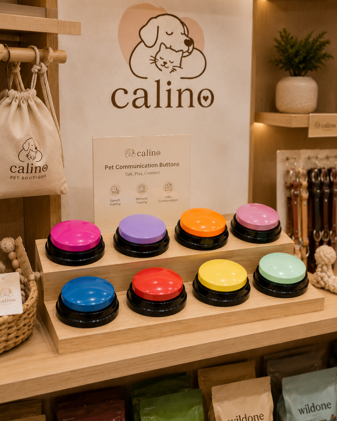 Boutons Parlants Câlino – Communication pour Chien