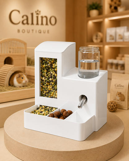 Distributeur 2-en-1 Câlino – Nourriture et Eau pour Hamster