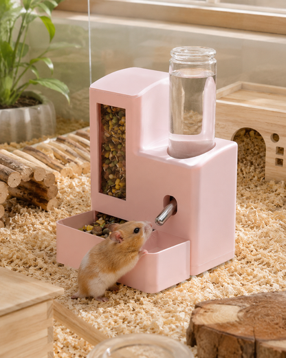 Distributeur 2-en-1 Câlino – Nourriture et Eau pour Hamster