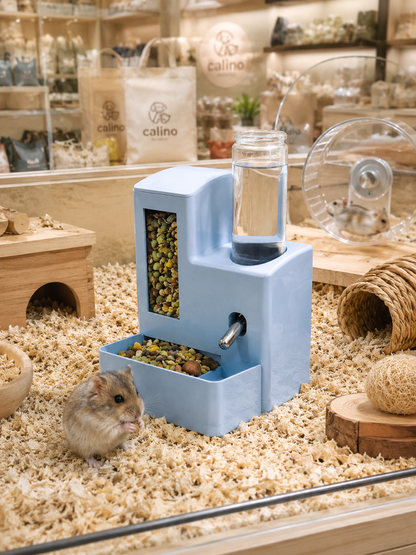 Distributeur 2-en-1 Câlino – Nourriture et Eau pour Hamster