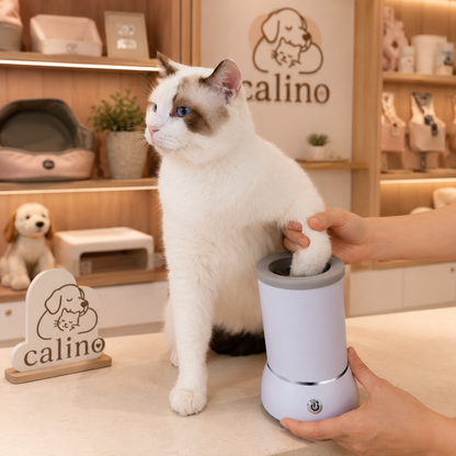 Nettoyeur de Pattes Automatique Câlino – Lavage et Massage pour Chien