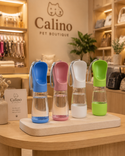 Gourde Portable Câlino – Eau et Croquettes pour Chien
