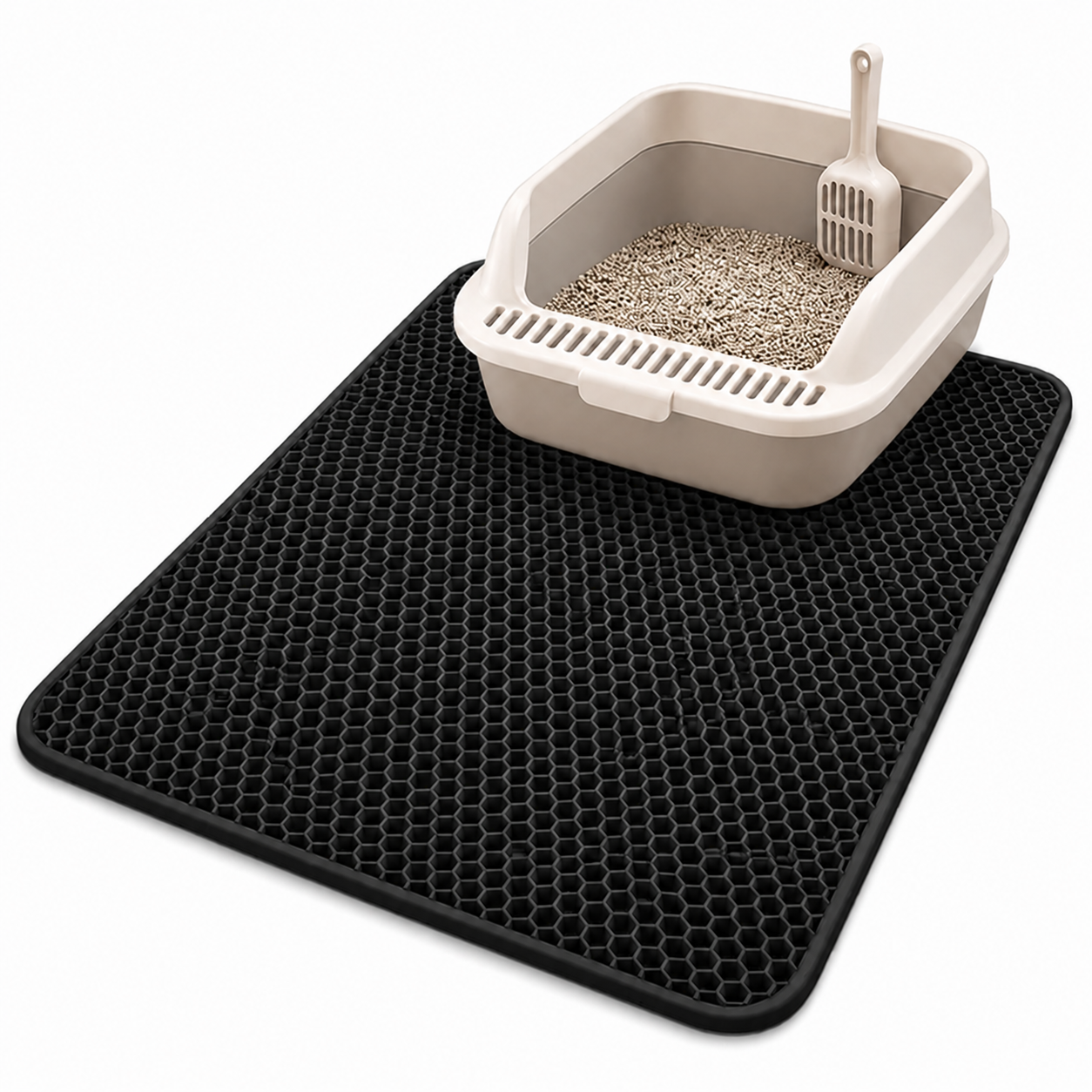 Tapis Anti-Litière Câlino – Double Couche Imperméable pour Chat
